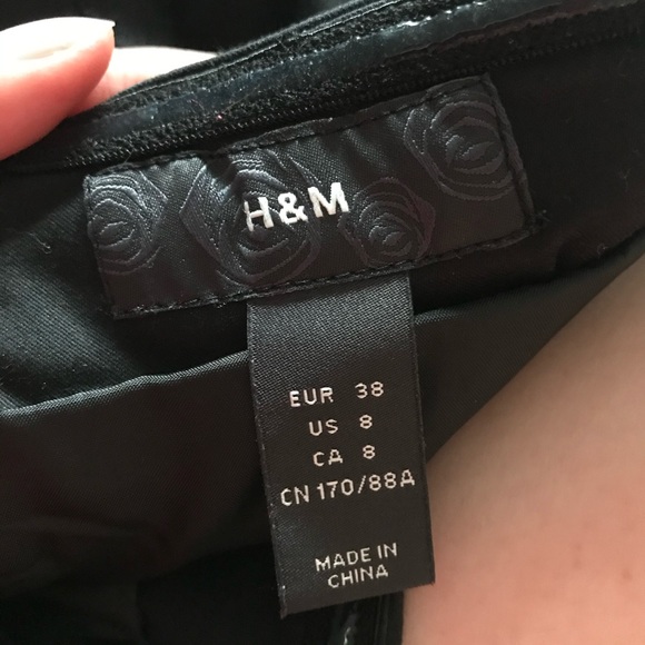 H&M Black Strapless Dress Size 8 Cocktail Party Event Evening Going Out Club - Picture 7 of 7